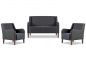 LINEA Sofa 2 Sitzer Schwarz