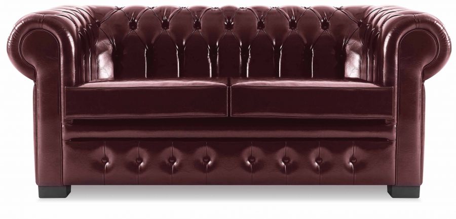 CHESTER Sofa 2 Sitzer Bordeaux