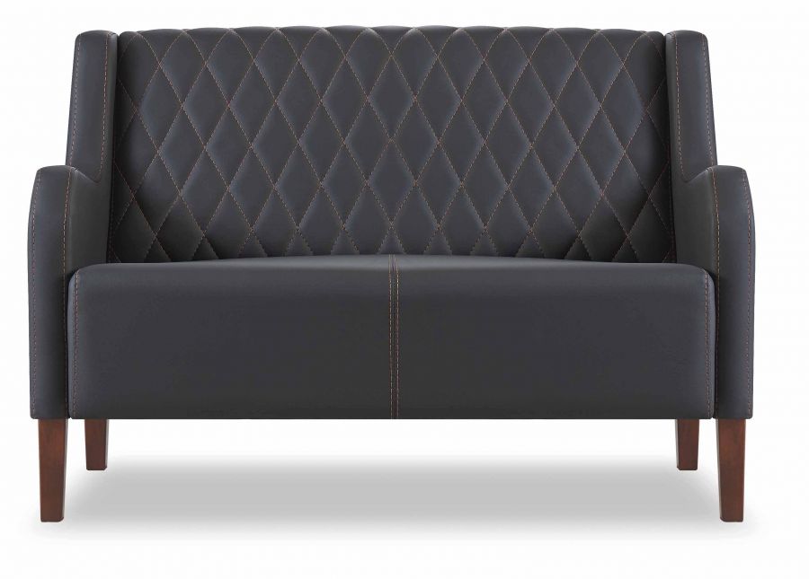 LINEA Sofa 2 Sitzer Schwarz